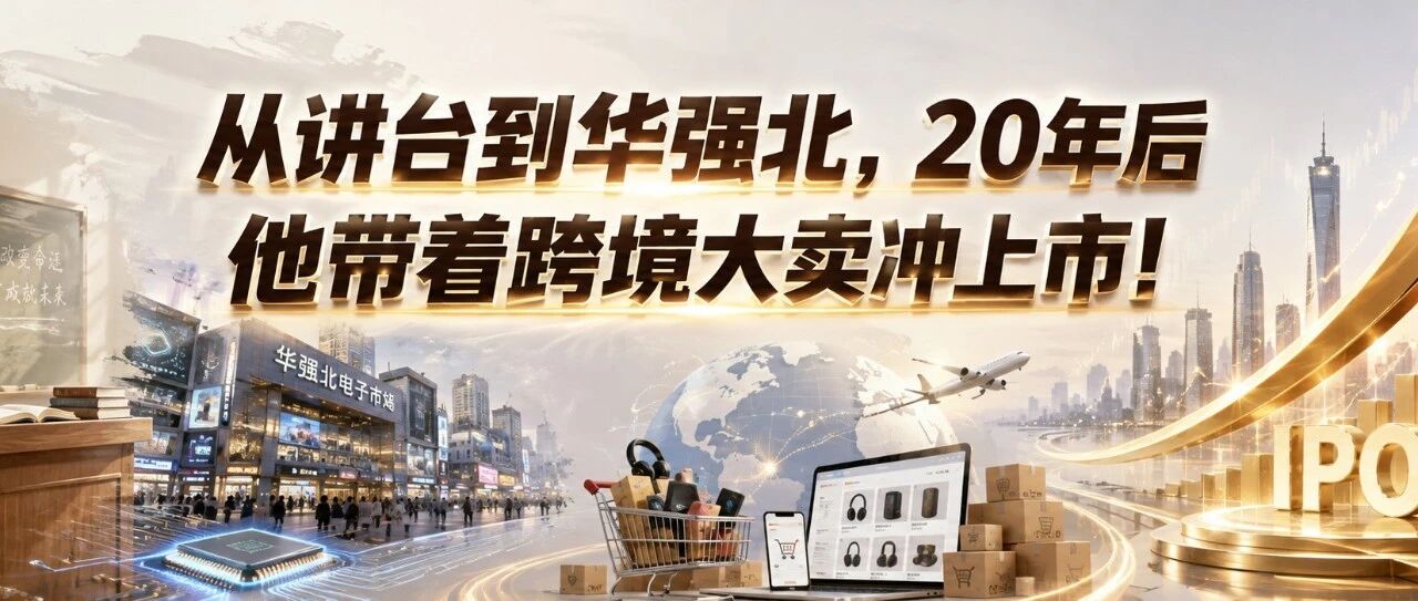 从讲台到华强北，20年后他带着跨境大卖冲上市！