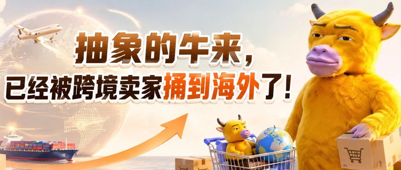 抽象的牛来，已经被跨境卖家捅到海外了！