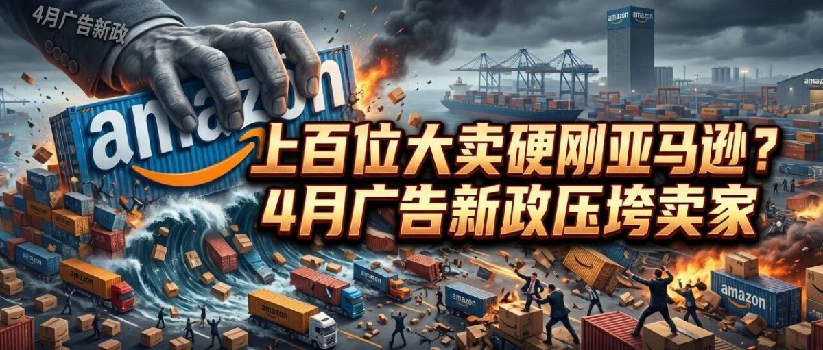 上百位大卖硬刚亚马逊？4月广告新政压垮卖家