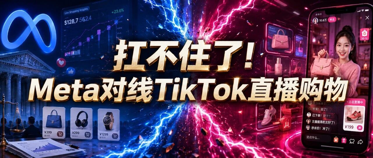 扛不住了！Meta对线TikTok直播购物