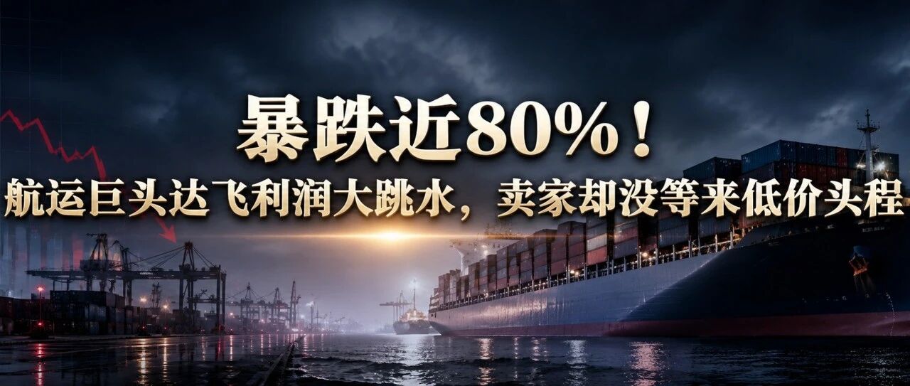 暴跌近80%！航运巨头利润大跳水，卖家却没等来低价头程