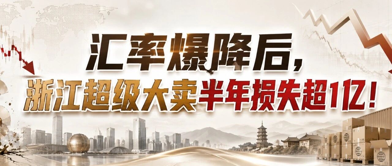 汇率爆降后，浙江超级大卖半年损失超1亿！