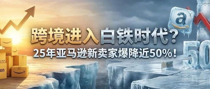 跨境进入白铁时代？25年亚马逊新卖家爆降近50%！